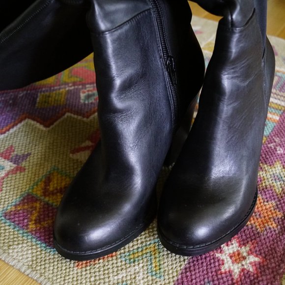Aldo Black Heeled Boots - Picture 13 of 14